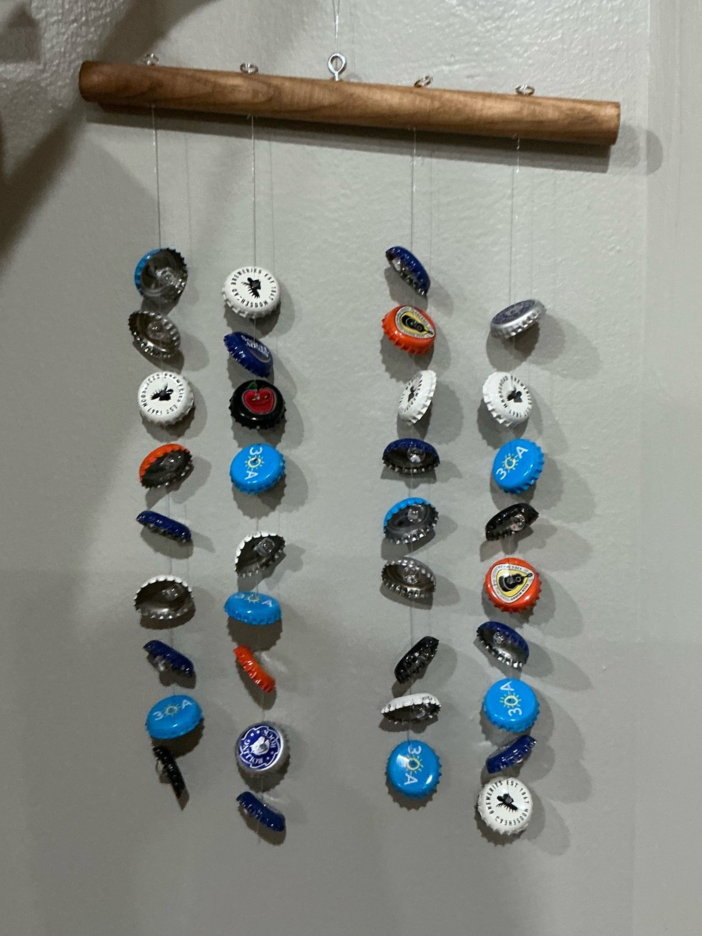 Handmade multi brand Bottle Cap Hanging Wind Chime